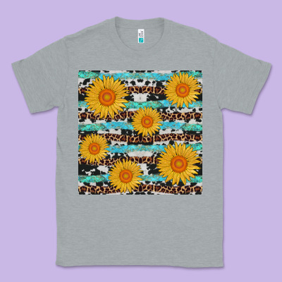 Sunflower Western Seamless Revize Classic Tee Designed By Adodesignshop