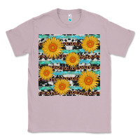 Lilac sunflower western seamless revize Classic Tee - AdoDesignShop