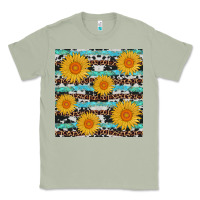 Matcha sunflower western seamless revize Classic Tee - AdoDesignShop