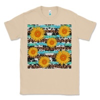 Mushroom sunflower western seamless revize Classic Tee - AdoDesignShop