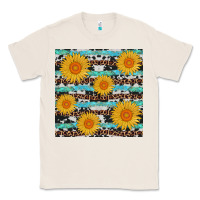 Natural sunflower western seamless revize Classic Tee - AdoDesignShop