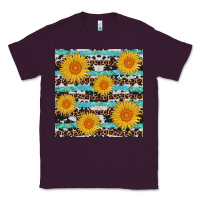 Plum sunflower western seamless revize Classic Tee - AdoDesignShop