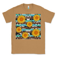 Toasted Coconut sunflower western seamless revize Classic Tee - AdoDesignShop