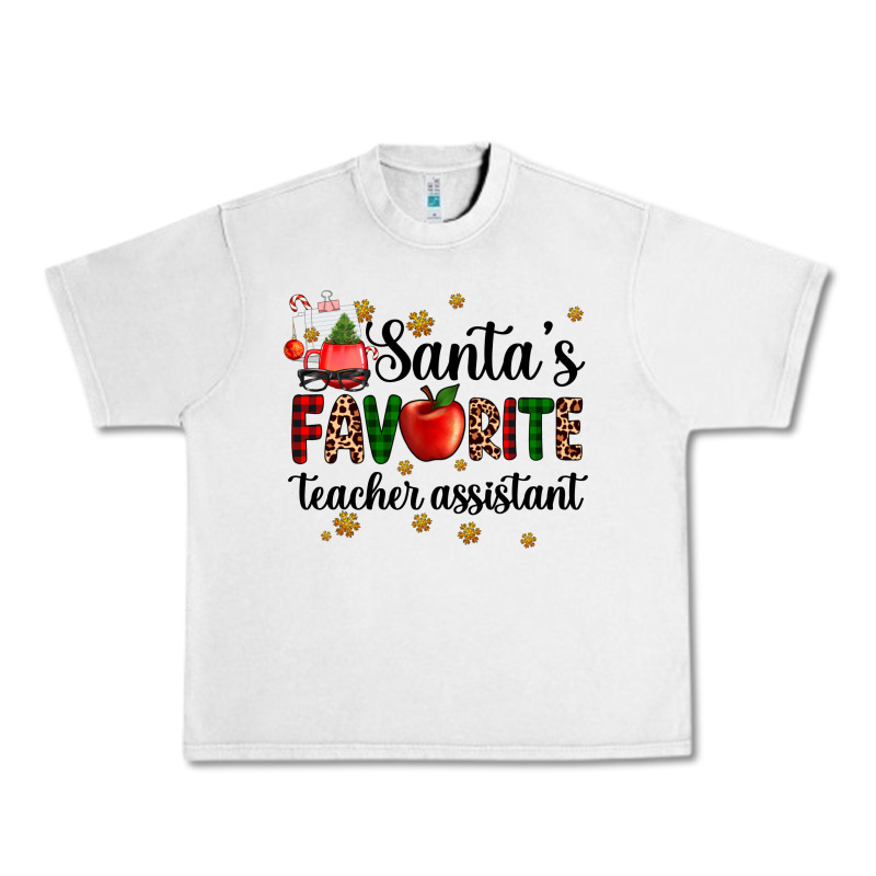 Santa's Favorite Teacher Assistant Urban Heavy Tee by AdoDesignShop | Teevron