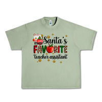 Oil Green santa's favorite teacher assistant Urban Heavy Tee - AdoDesignShop