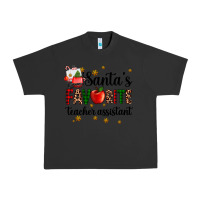 Pigment Black santa's favorite teacher assistant Urban Heavy Tee - AdoDesignShop