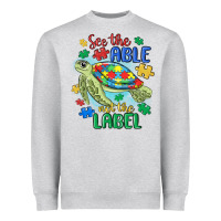 Heather Grey see the able not the label Heavyweight Sweatshirt - MaliasSmallBusiness