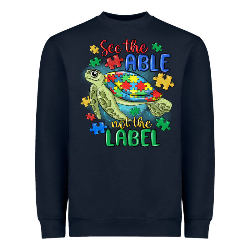 See The Able Not The Label Heavyweight Sweatshirt by MaliasSmallBusiness | Teevron