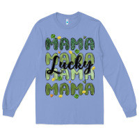 Colony Blue lucky mama Long Sleeve Tee - MaliasSmallBusiness