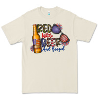 Bone red white beer and boozed Premium Tee - CowhideDigitalArt