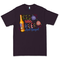 Plum red white beer and boozed Premium Tee - CowhideDigitalArt