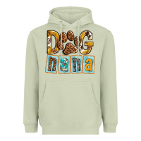 Matcha Dog Nana with Paw Heavyweight Hoodie - texasbilliewilder