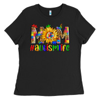 Black mom #autism life Ladies Tee - Zillion Design Studio