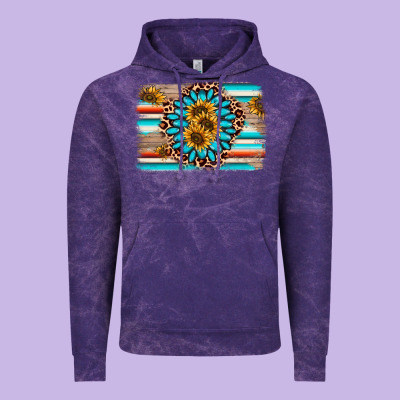 Gemstone Sunflower Background Vintage Hoodie Designed By Adodesignshop
