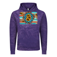 Cloud Purple gemstone sunflower background Vintage Hoodie - AdoDesignShop