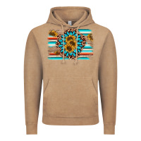 Vintage Coffee gemstone sunflower background Vintage Hoodie - AdoDesignShop