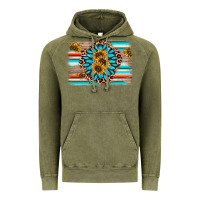 Vintage Olive gemstone sunflower background Vintage Hoodie - AdoDesignShop