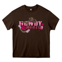 Chocolate Brown howdy honey valentine's day Heavy Core Tee - FaDigitalArtStudio