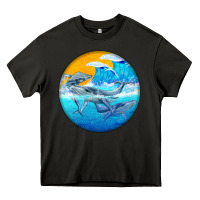 Asphalt humpback whale Heavy Core Tee - BarkalooDesign