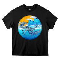 Black humpback whale Heavy Core Tee - BarkalooDesign
