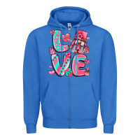 True Royal love with gnome Zipper Hoodie - LillyAllenDesigns