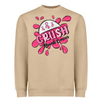 Mushroom crush breast cancer Heavyweight Sweatshirt - MaliasSmallBusiness