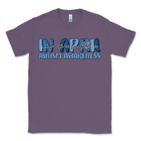 Lavender in april we wear blue autism awareness Classic Tee - MaliasSmallBusiness