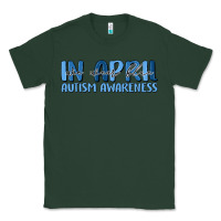 Sports Green in april we wear blue autism awareness Classic Tee - MaliasSmallBusiness
