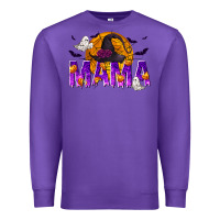 Purple Halloween Mama Premium Sweatshirt - texasbilliewilder
