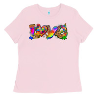Bubblegum Pink love autism Ladies Tee - Zillion Design Studio