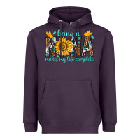 Plum Being a Nana Makes My Life Complete Heavyweight Hoodie - texasbilliewilder