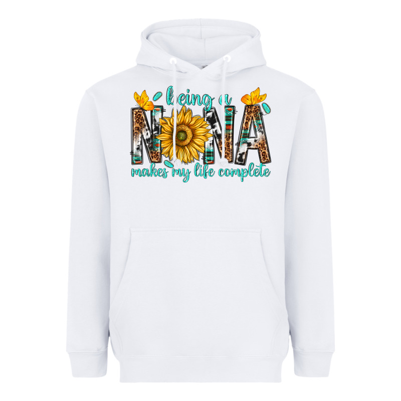 Being A Nana Makes My Life Complete Heavyweight Hoodie by texasbilliewilder | Teevron