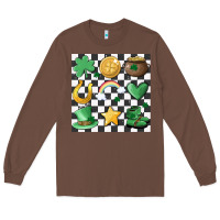 Chestnut checker board lucky charms Long Sleeve Tee - MaliasSmallBusiness