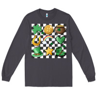 Smoke checker board lucky charms Long Sleeve Tee - MaliasSmallBusiness