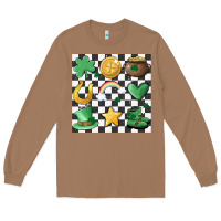Toasted Coconut checker board lucky charms Long Sleeve Tee - MaliasSmallBusiness