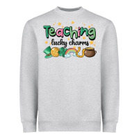 Heather Grey teaching lucky charm Heavyweight Sweatshirt - MaliasSmallBusiness