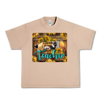Burro Western Teacher Pencil With Sunflowers Urban Heavy Tee - LillyAllenDesigns