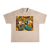 French Oak Western Teacher Pencil With Sunflowers Urban Heavy Tee - LillyAllenDesigns