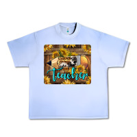 Western Teacher Pencil With Sunflowers Urban Heavy Tee | Teevron