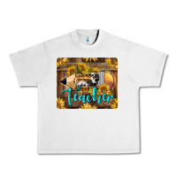 Lunar Rock Western Teacher Pencil With Sunflowers Urban Heavy Tee - LillyAllenDesigns