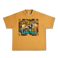 Peanut Butter Western Teacher Pencil With Sunflowers Urban Heavy Tee - LillyAllenDesigns