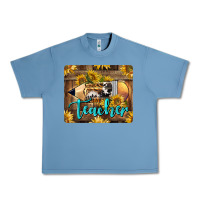 Pebble Blue Western Teacher Pencil With Sunflowers Urban Heavy Tee - LillyAllenDesigns