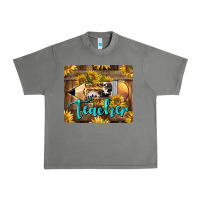 Tornado Western Teacher Pencil With Sunflowers Urban Heavy Tee - LillyAllenDesigns