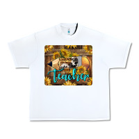 White Western Teacher Pencil With Sunflowers Urban Heavy Tee - LillyAllenDesigns