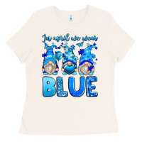 Bone in april we wear blue autism gnomes Ladies Tee - Zillion Design Studio