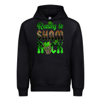 Black St. Patricks' Day ready to sham rock Urban Hoodie - OliviaCreatesArt