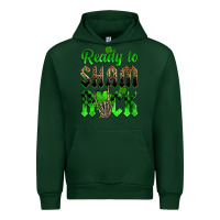 Forest Green St. Patricks' Day ready to sham rock Urban Hoodie - OliviaCreatesArt