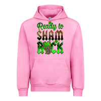 Fuchsia Pink St. Patricks' Day ready to sham rock Urban Hoodie - OliviaCreatesArt