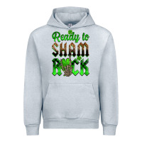 Heather Grey St. Patricks' Day ready to sham rock Urban Hoodie - OliviaCreatesArt