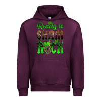 Mauve Wine St. Patricks' Day ready to sham rock Urban Hoodie - OliviaCreatesArt